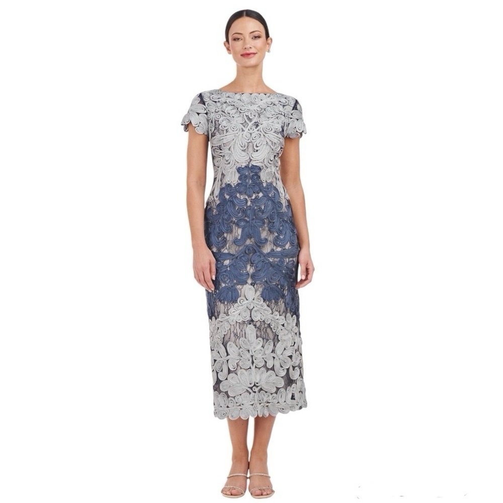 JS Collections Jackie Soutache Midi Dress